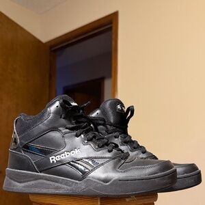 Reebok Black Leather High-Tops